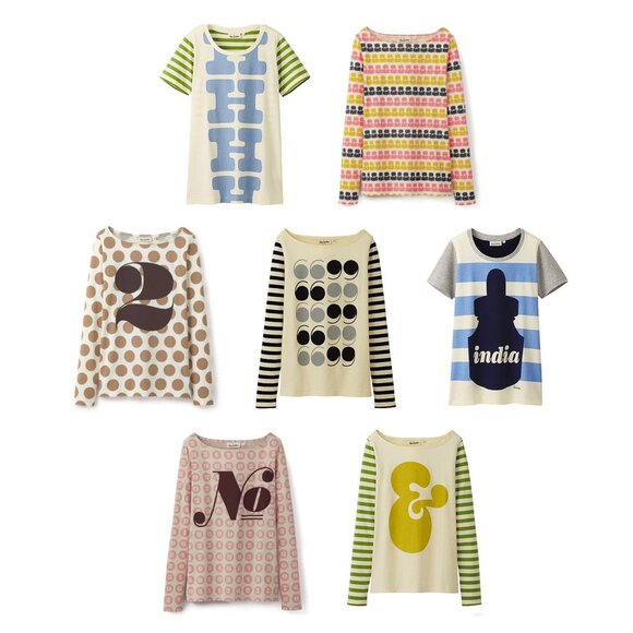 House Industries x Uniqlo Colorful #2 Polka Dot Typography Shirt Font Nerd L - Picture 6 of 6